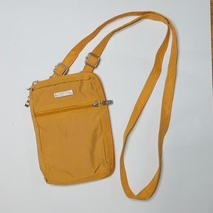 Baggallini convertible crossbody, yellow